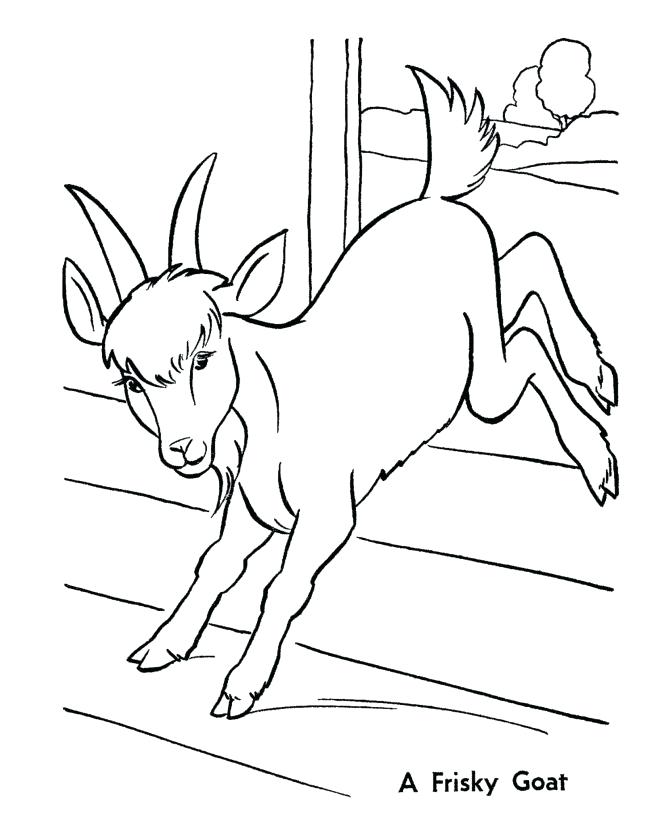 670x820 Stuffed Animal Coloring Pages Farm Animal Coloring Page Goat