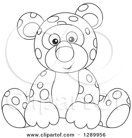 450x470 Clipart Of A Cute Leopard Stuffed Animal Toy