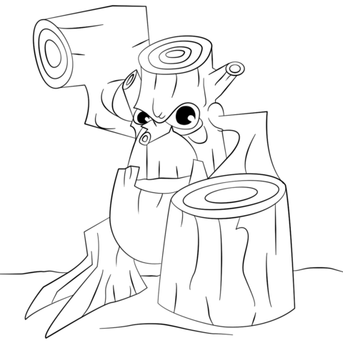 480x480 Stump Smash Skylander Coloring Page Free Printable Coloring Pages