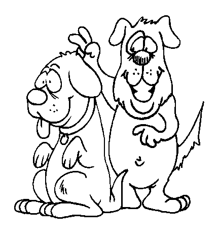 430x460 Stupid Dog Coloring Page