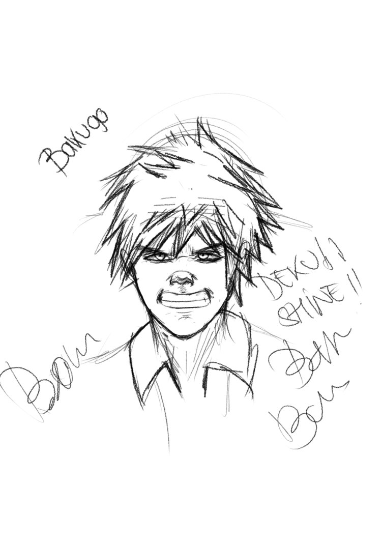 751x1063 Silly And Stupid Bakugo's Sketch By Zarodrawings