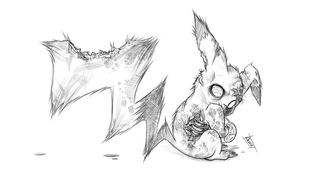 1123x598 Zombie Pokemon Drawing