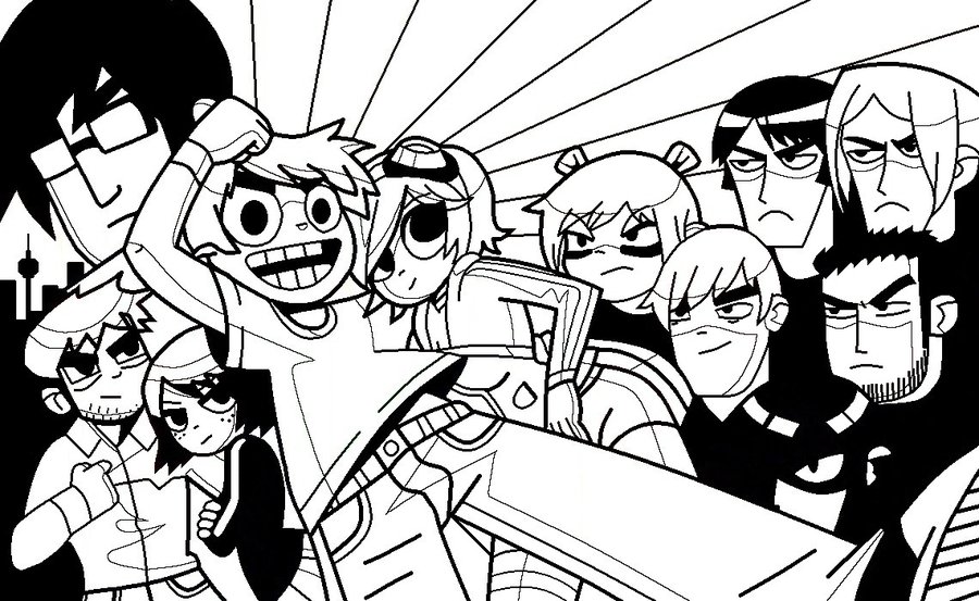 900x553 Scott Pilgrim Vs The World Drawing Style
