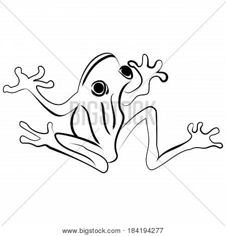 450x470 Black White Silhouette Frog Vector Amp Photo Bigstock
