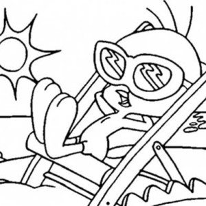 300x300 Simple Drawing Beach Castle Coloring Page Simple Drawing