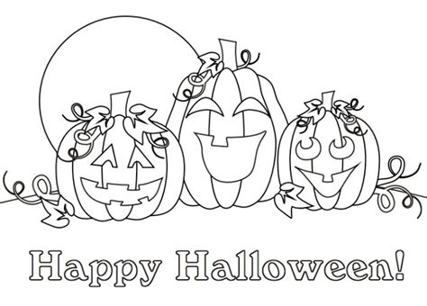 474x340 Happy Halloween Coloring Sheet