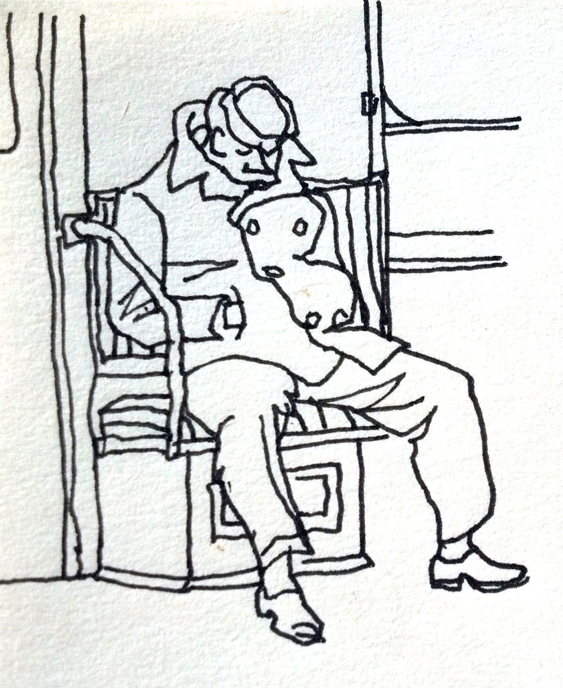 819x1000 Riding The Nyc Subway Sketches By Andrew Sanders The Public