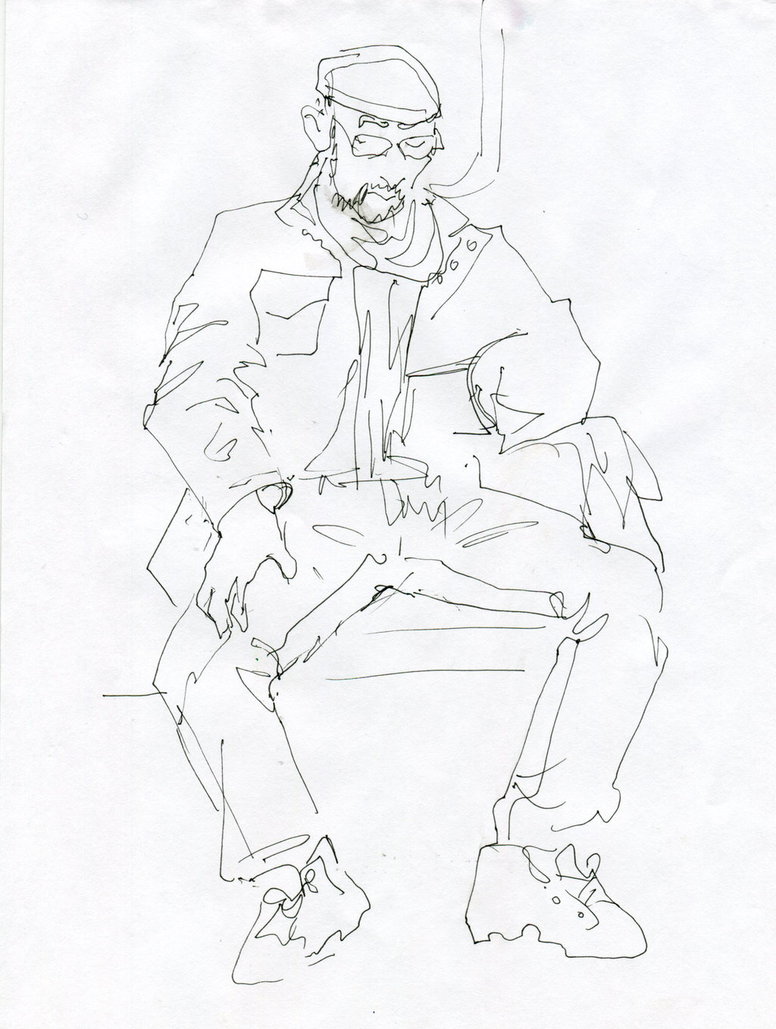 776x1029 Drawing Strangers In Subway By Soiseiseke