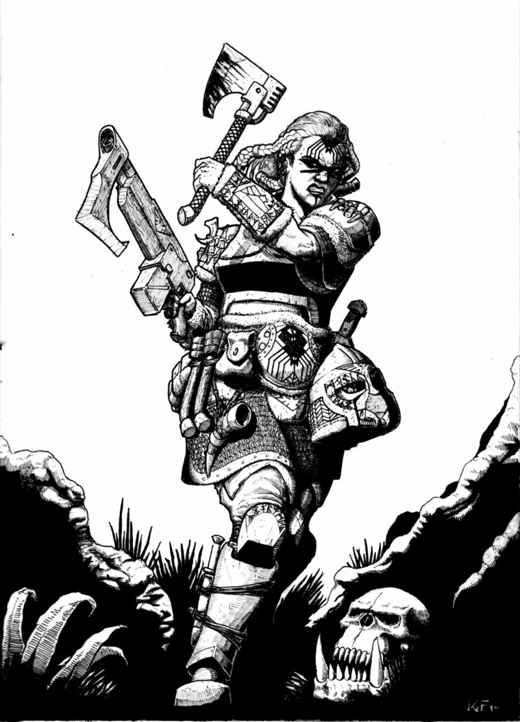 759x1053 Kotharian Female Guardsman By Knightinflames On 40k