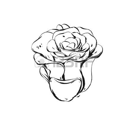 450x416 Hand Drawn Vector Abstract Artistic Ink Textured Graphic Sketch