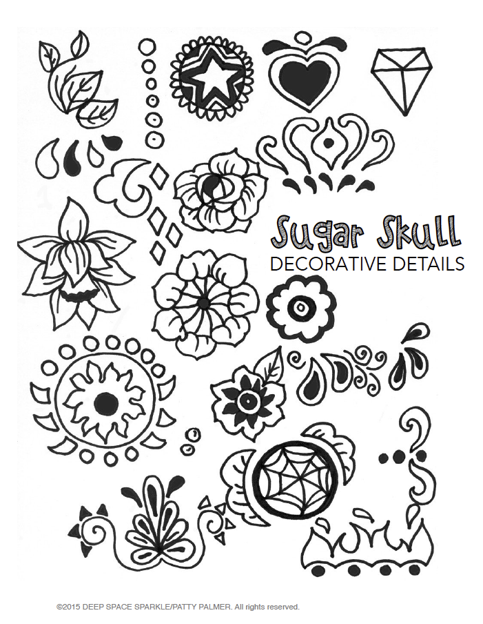 701x904 How To Draw A Sugar Skull Deep Space Sparkle Dia De Los Muerto
