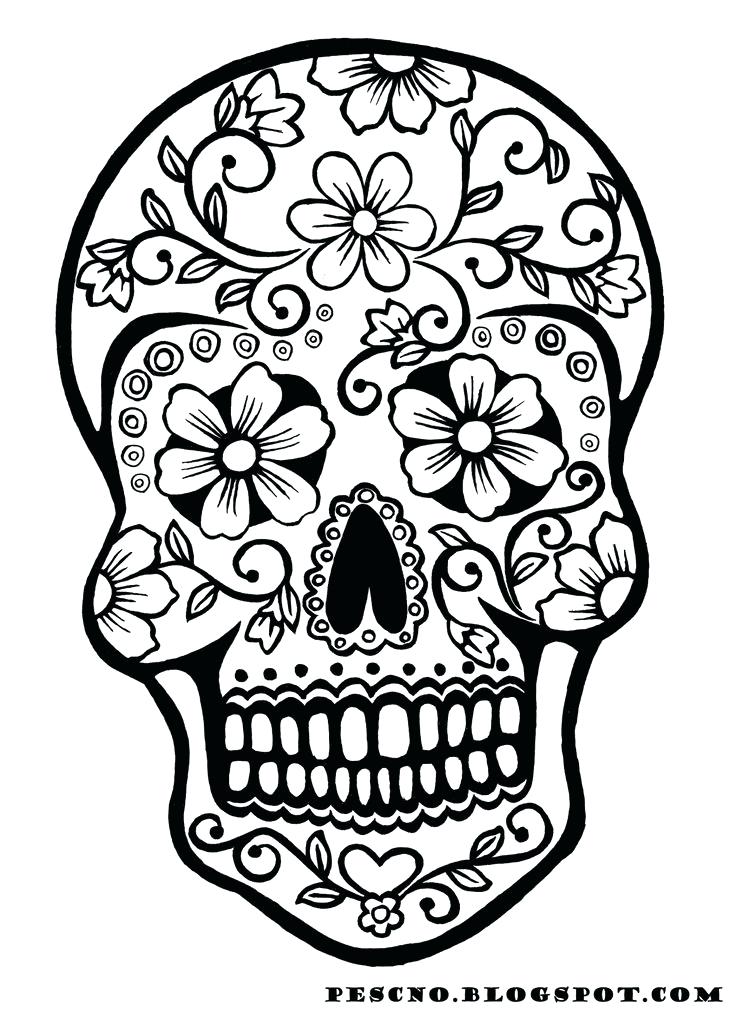 736x1012 Skull And Roses Coloring Pages Rose Color Page Roses Say Your Word