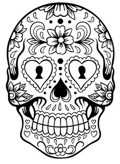 236x323 Images For Gt Sugar Skull Black And White Clip Art