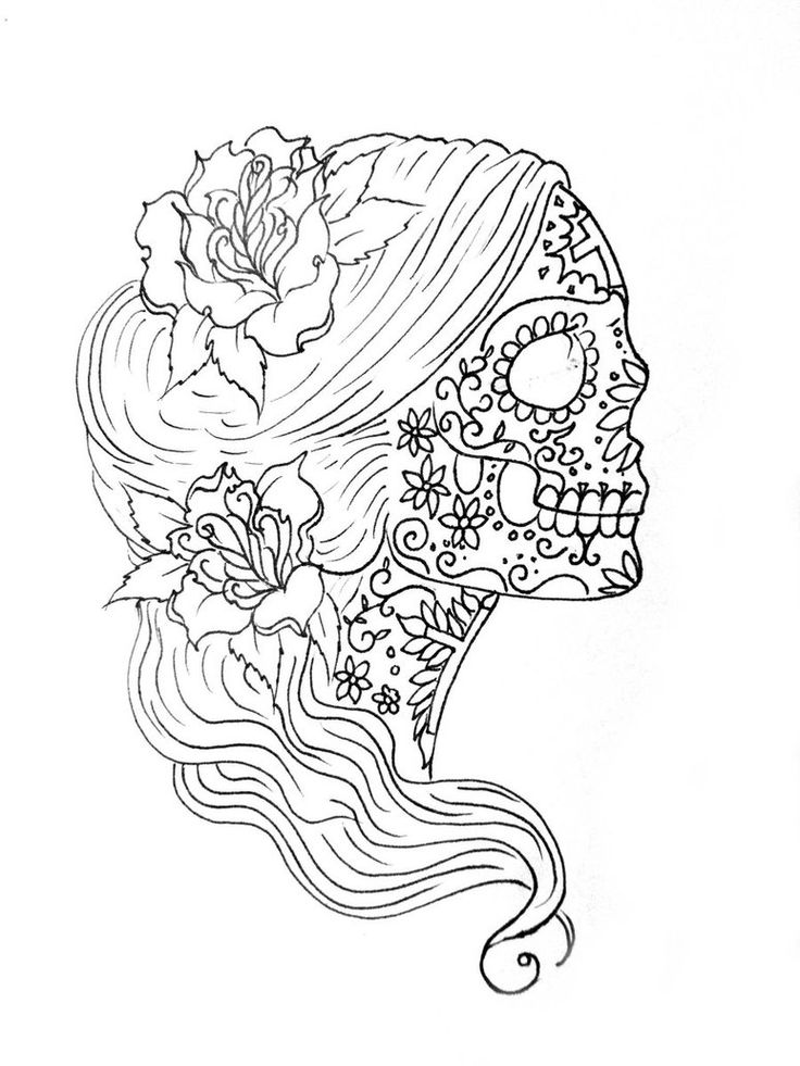 736x981 147 Best Sugar Skulls Color Images On Coloring Books