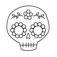 225x224 Simple Sugar Skull Template