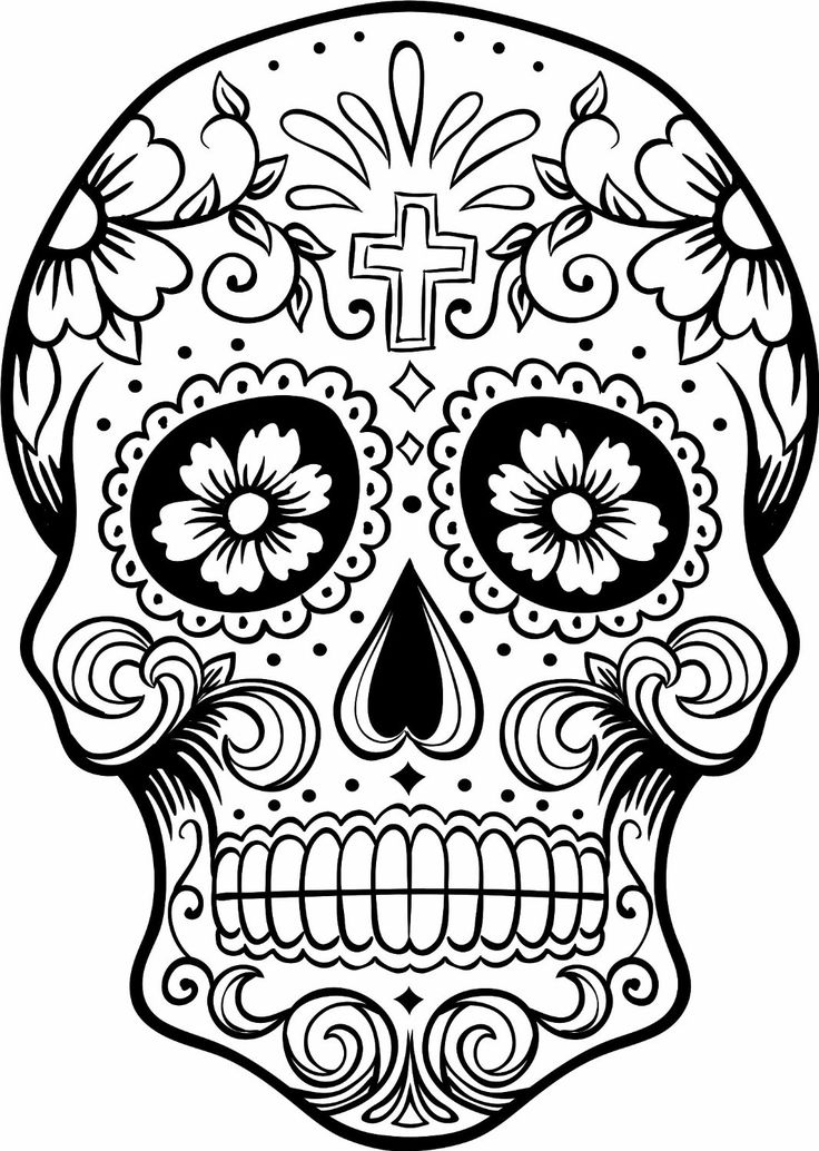 736x1034 Sugar Skull New Year Drawings Merry Christmas Amp Happy New Year