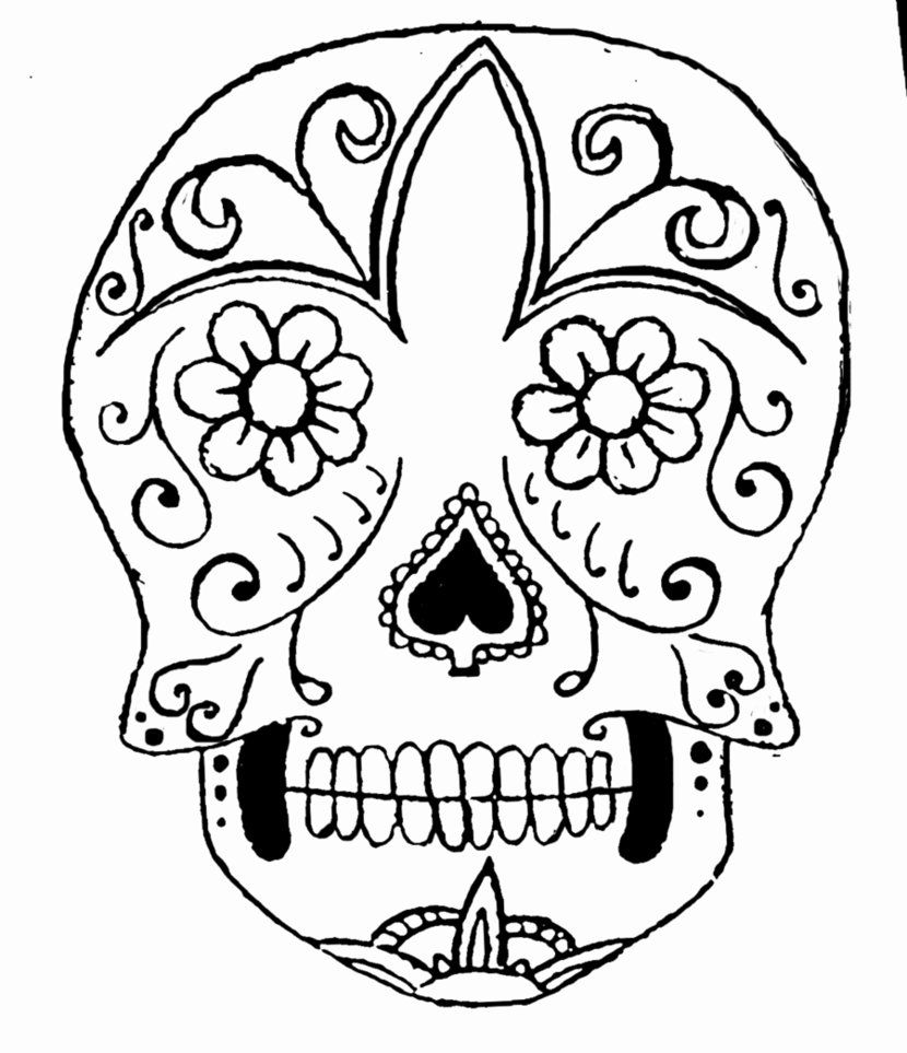 830x963 11 Pics Of Easy Skull Coloring Pages