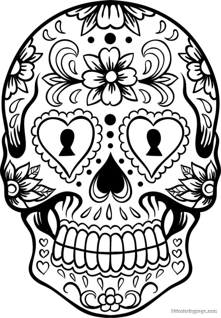 714x1024 Sugar Skull Coloring Page Time To Color Sugar Skulls