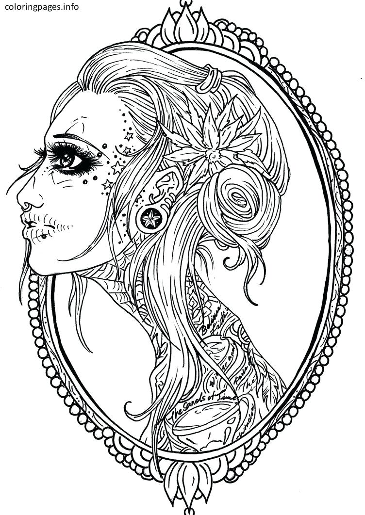 752x1062 Printable Sugar Skull Coloring Pages Printable