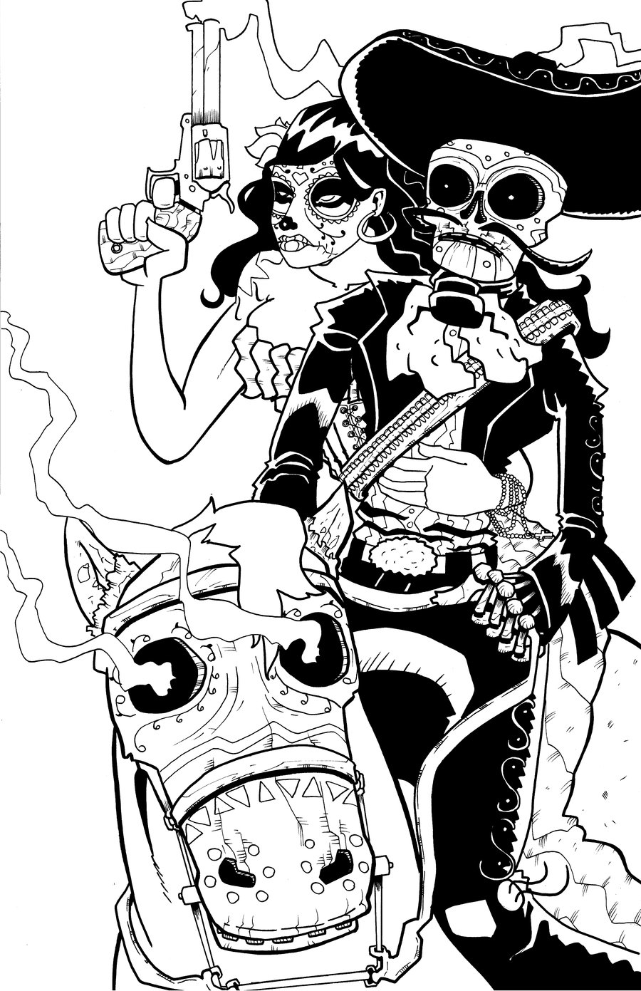 900x1391 El Mariachi Pin Up 2 By Bankystar