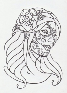 216x300 Pinup Girl Skull Search Results Pictures, Tattoo Design