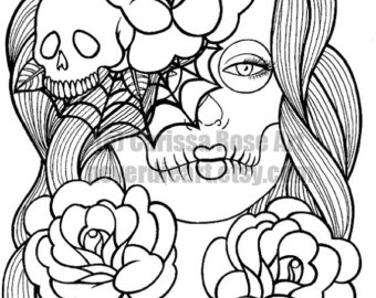 340x270 Digital Download Print Your Own Coloring Book Outline Page