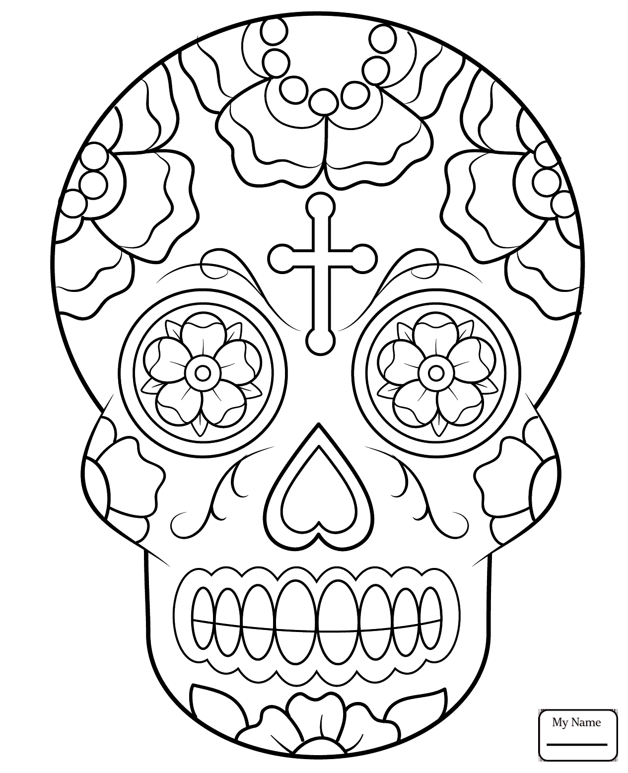 1265x1557 Coloring Pages For Kids Arts Culture Calavera Sugar Skull