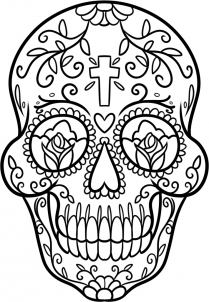 209x302 How To Draw A Candy Skull Step 11 Cool Drawings