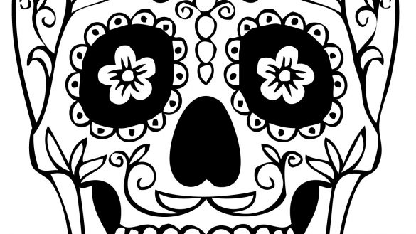 585x329 Coloring Book Sugar Skull Girl Pages For Kids 1028 Girls 1413x2000