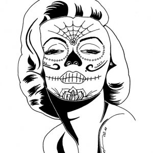 300x300 Adult Sugar Skulls Drawings Sugar Skull Tattoo Drawings. Drawings
