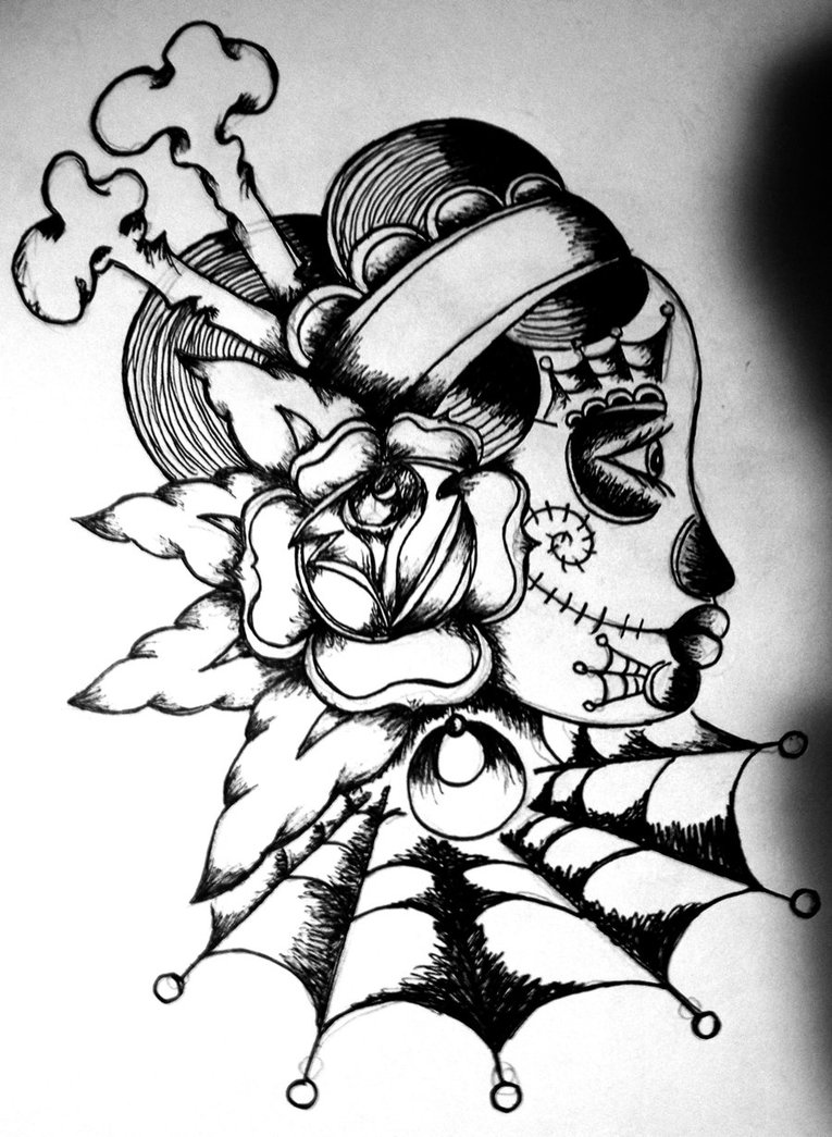 765x1045 New Years Eve Sugar Skull By Ramworship