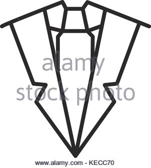 300x333 Man Suit With Tie Icon, Black Monochrome Style Stock Vector Art