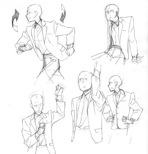 483x500 Stances With Suits Anime Art Pose, Drawings