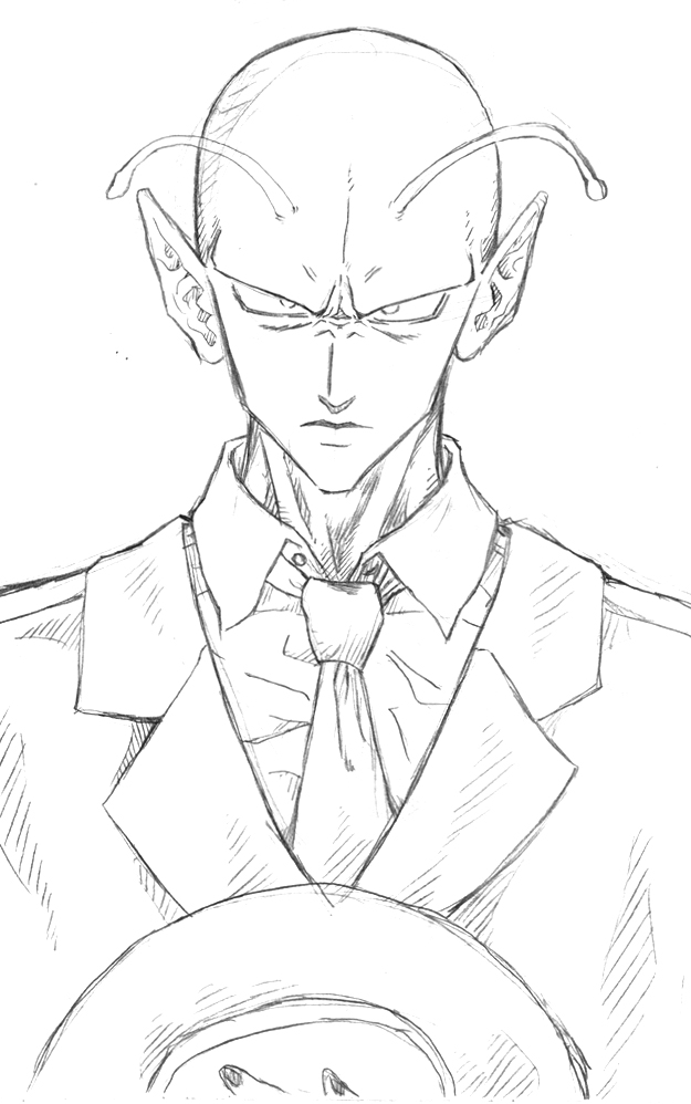 625x998 Piccolo In A Suit Sketch By Achrafuuu