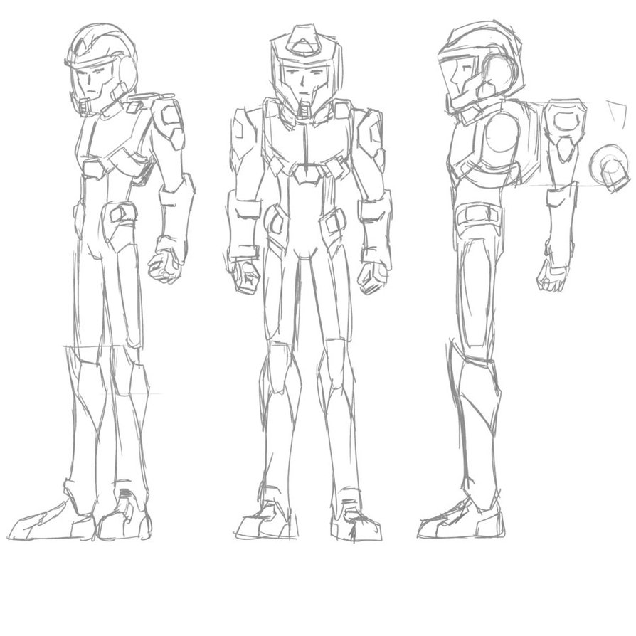 894x894 Space Suit Sketch By Chen Chan