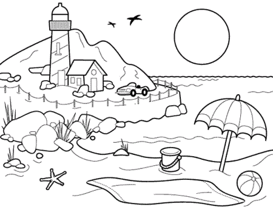 900x688 Easy Scenery Coloring Sheets Nature Coloring Sheets