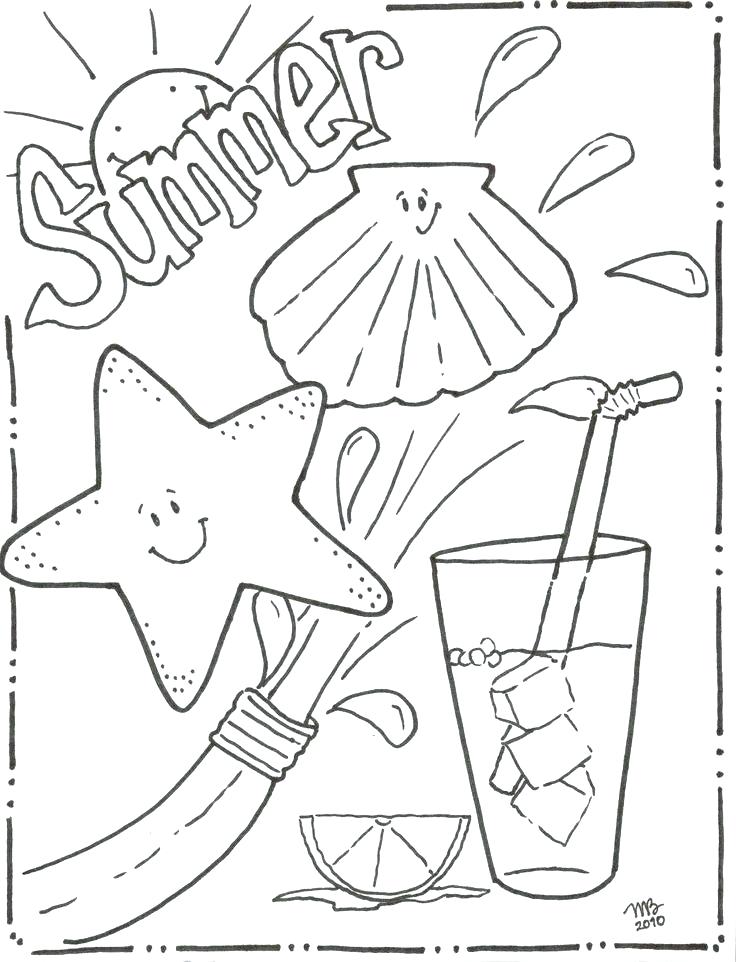 736x962 Printable Summer Coloring Pages Genesisar.co
