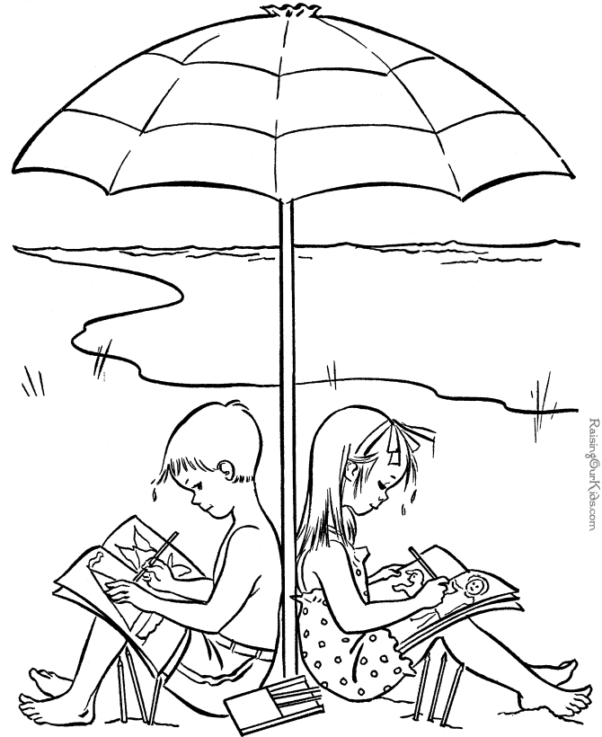 670x820 Kids Summer Fling Coloring Page Holiday Pages