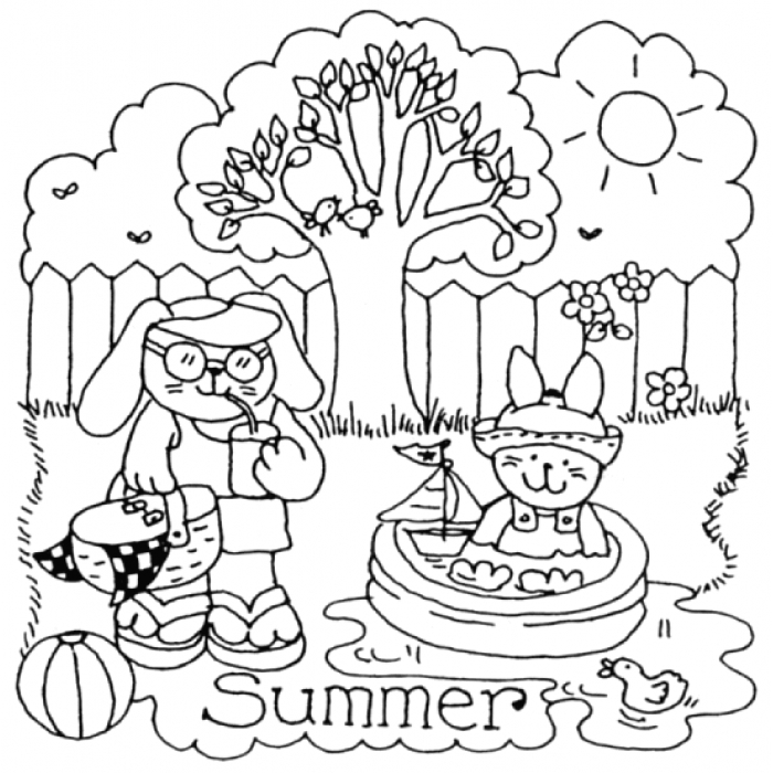 700x700 Scene Rubber Stamp