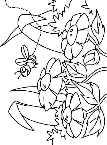 414x560 This Summer Scene Coloring Page Needs A Pop Of Color. Kid Crafts