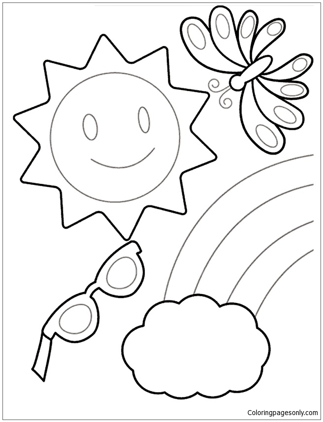 654x854 Coloring Pages Happy Summer