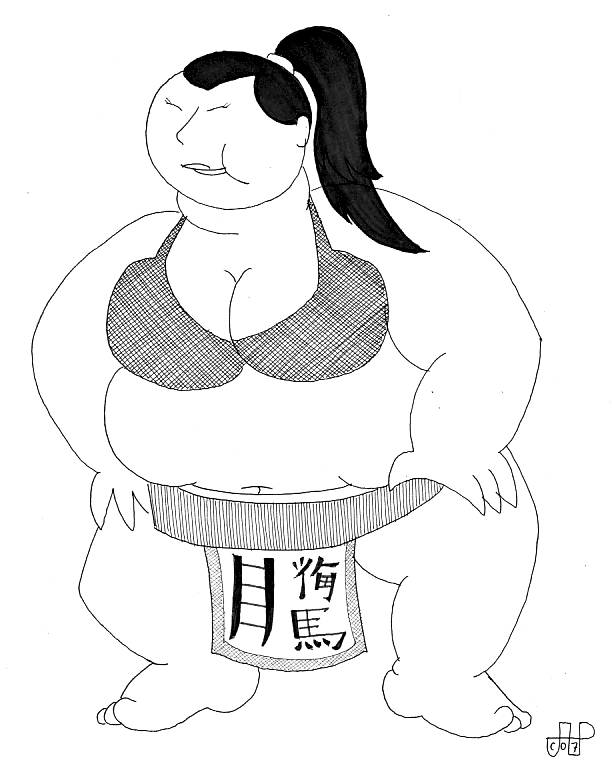 612x784 Lady Sumo Wrestler By Emperornortonii