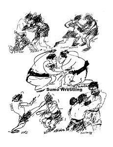 231x300 Sumo Drawings Fine Art America