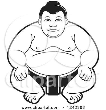 450x470 Clipart Of Female Sumo Wrestlers Fighting 2