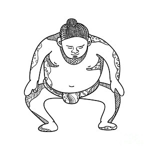 300x300 Sumo Wrestler Art