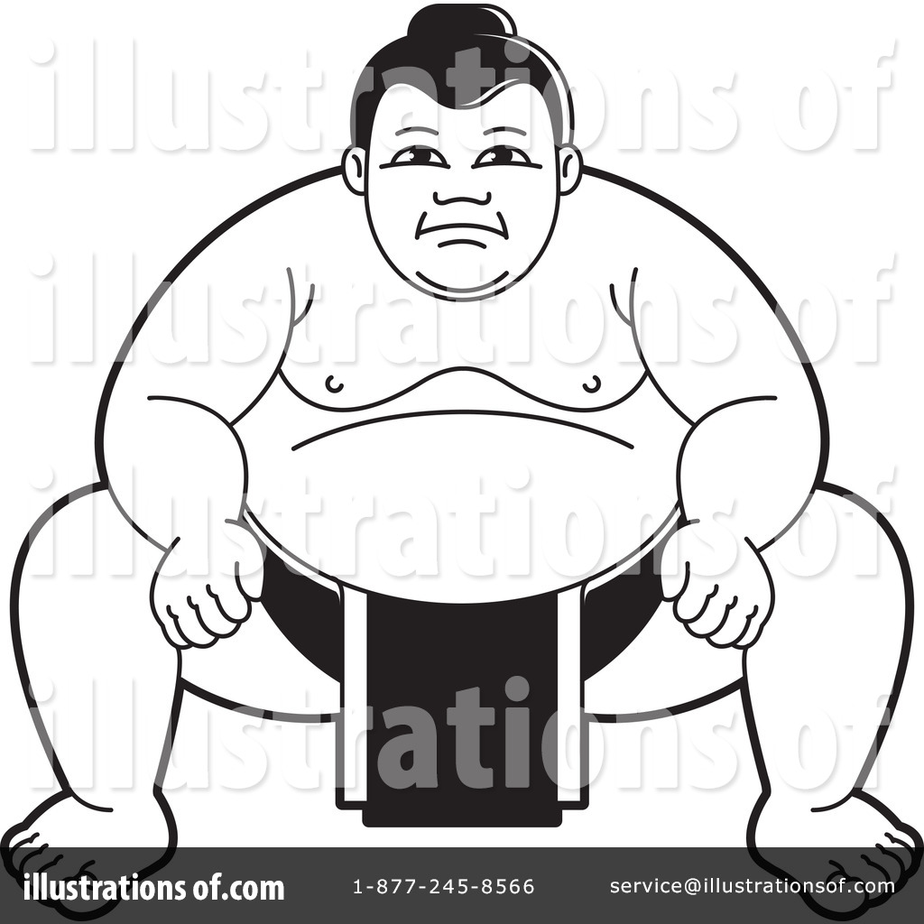 1024x1024 Sumo Wrestling Clipart