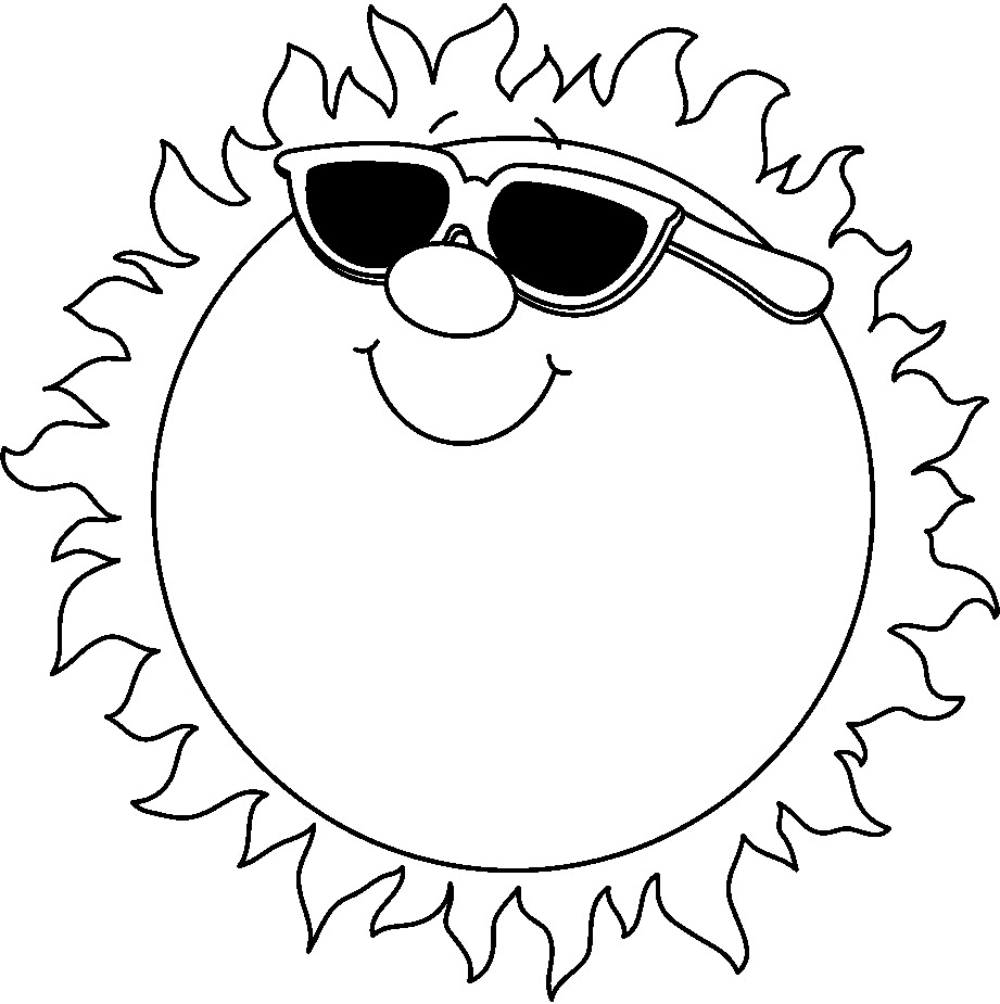 921x925 Sun Clipart Black And White Clipart Panda
