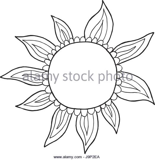 522x540 Drawn Sun Black And White Stock Photos Amp Images