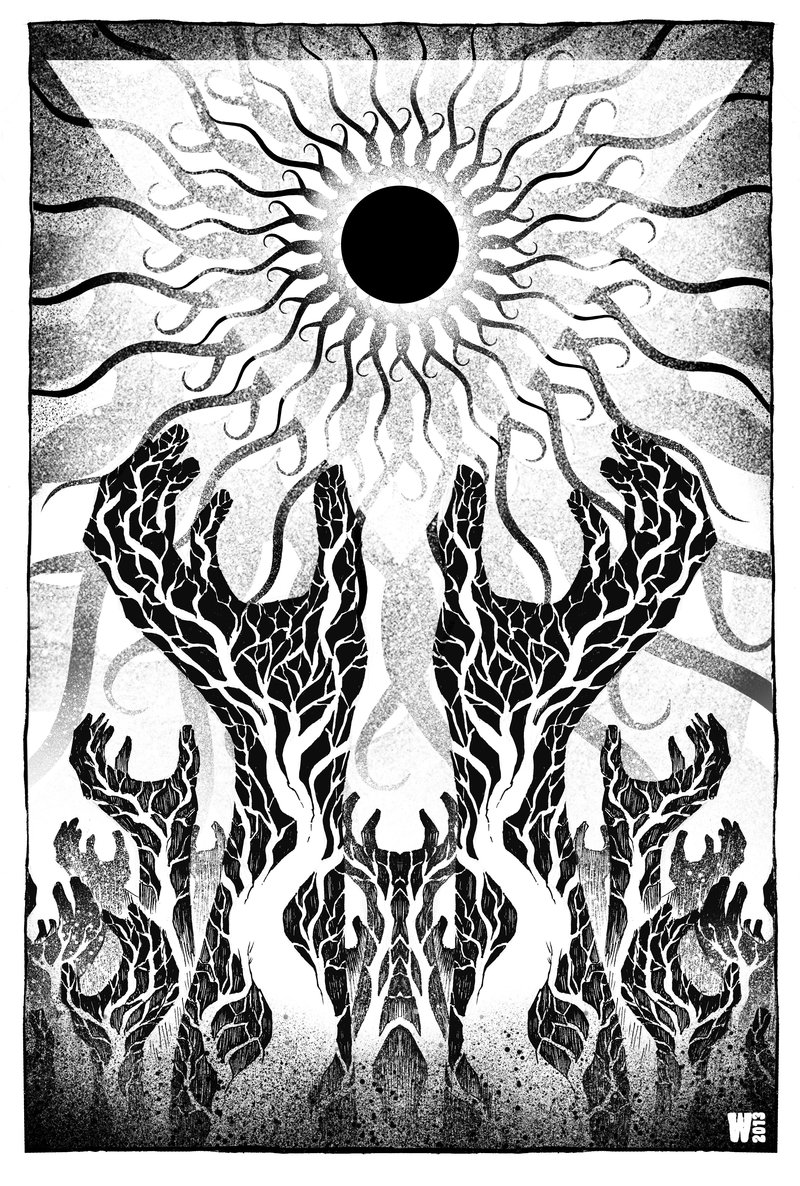 800x1186 A Sun That Never Sets Black And White By W Orks
