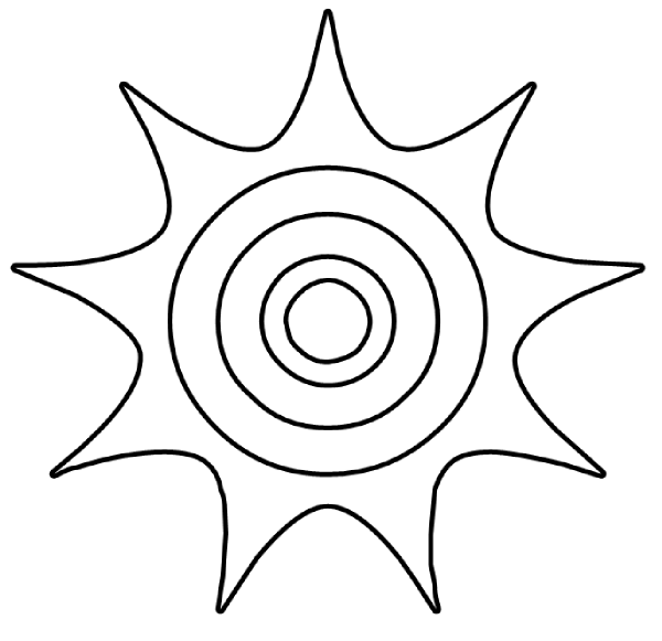 600x581 Sun Drawing Clipart